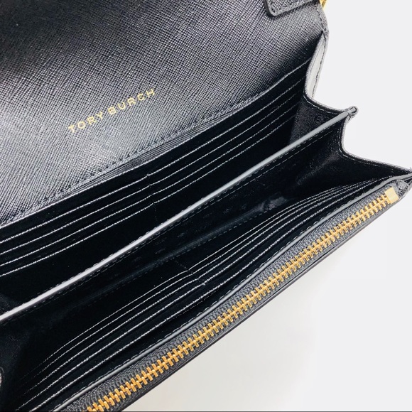 TORY BURCH BLACK WALLET ON CHAIN - Picture 6 of 8
